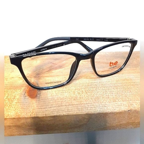 New BLACK Rx'able Eyeglass Frame, women full rim glasses, Shiny Black - Picture 6 of 6